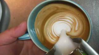 How to froth milk for latte art without steam [upl. by Ehav]