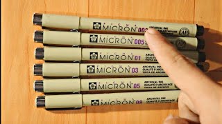 Sakura Pigma Microns 😍 Review [upl. by Yve]