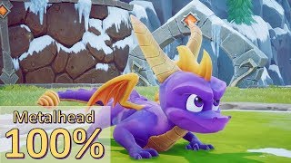 Spyro The Dragon Remastered  Metalhead 100 Walkthrough [upl. by Hselin]