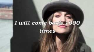 Sara Bareilles  1000 Times Lyrics HD [upl. by As360]