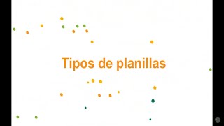 Tipos de planillas [upl. by Marty]