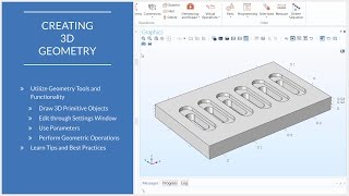 How to Use 3D Geometry Tools in COMSOL Multiphysics® [upl. by Leela]