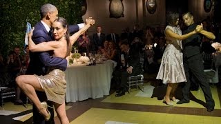 Obama and first lady dance the tango [upl. by Clayson]