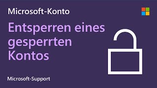 So entsperrst du ein gesperrtes MicrosoftKonto Microsoft [upl. by Daahsar]