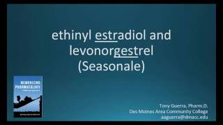 How to pronounce ethinyl estradiol  levonorgestrel Seasonale Memorizing Pharmacology [upl. by Greggs880]