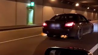 BMW M5 E60 V10 Supercharger 360kmh Autobahn amp Tunnel SOUND [upl. by Kavanagh296]