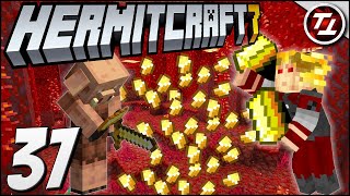 Insane Piglin Bartering Farm  Gold Farm  Hermitcraft Season 7 37 [upl. by Rozalin]