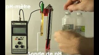 Comment utiliser le pHmètre pour mesurer le pH dune solution [upl. by Halilad777]