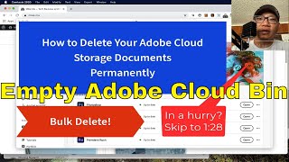 FIX How to Free Up Adobe Creative Cloud Storage Space Bulk Delete in 2021 [upl. by Weatherley]