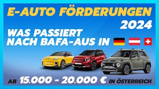 ElektroautoFörderungen 2024 in der DACHRegion  Deutschland Österreich amp Schweiz [upl. by Bj563]