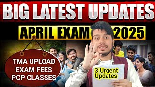 Nios Big Latest Update April Exam 2025  Nios TMA 2025  Nios Exam Fees 2025  PCP ClassesLast Date [upl. by Gene]