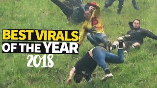 Top 40 Viral Videos of the Year 2018 [upl. by Tenahs]