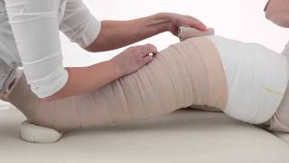 Assisted Bandaging of Leg [upl. by Nilyaj]