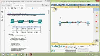 1146 Lab  Configuring Basic Router Settings with IOS CLI [upl. by Ermentrude302]