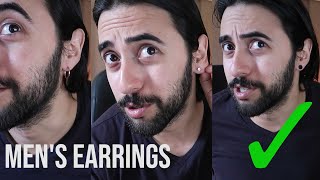 3 Earring Styles for Men [upl. by Trent]