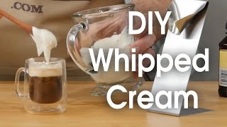 DIY whipped cream in 60 seconds [upl. by Ynaffik]