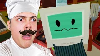 HOW TO COOK FOOD IN VIRTUAL REALITY 🍔🍗🍟   Gourmet Chef Job Simulator HTC VIVE [upl. by Osyth]