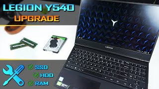 Lenovo Legion Y540 Upgrade RAM  SSD  HDD  Disassembly Guide [upl. by Acilegna]