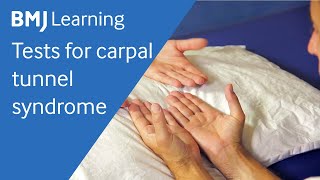 Tests for carpal tunnel syndrome  BMJ Learning [upl. by Bouley597]