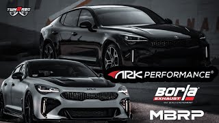 Kia Stinger GT2  GT Exhaust comparisons [upl. by Aihseym930]