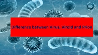 Difference between virus viroid and prions [upl. by Spence]