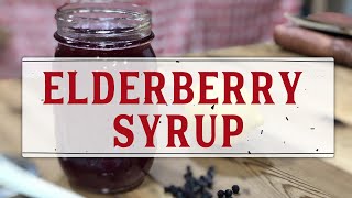 HOW TO MAKE HOMEMADE ELDERBERRY SYRUP  EASY STEP BY STEP TUTORIAL [upl. by Anivad]