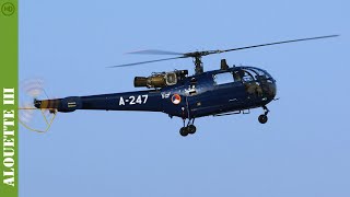 Alouette III  helicopter  HD [upl. by Ahsineg]