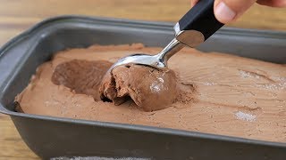 Easy Homemade Chocolate Ice Cream Recipe Only 3Ingredients [upl. by Narej]