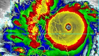 Super Typhoon HAIYAN YOLANDA in Tacloban City Philippines 2013 [upl. by Aisined329]