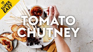 Easy tomato chutney recipe  delicious Australia [upl. by Ellatsirhc]