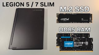 Legion 5  7 SLIM 2023  How to RAM amp Memory Upgrade Guide [upl. by Huston]