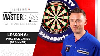 A Live Darts Masterclass  Lesson 6  The best practice games for entry level [upl. by Sinaj]