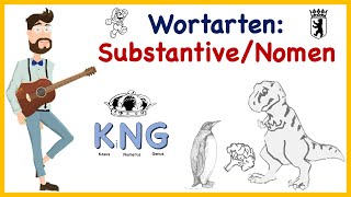 Wortarten Substantive  Nomen  kurz amp knackig  Deutsch [upl. by Vladimir]