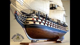 HMS Victory Model Ship Painted in Trafalgar Colours [upl. by Anifled]