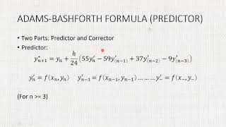 AdamsBashforthMoulton Method  Differential Equations [upl. by Anazus]