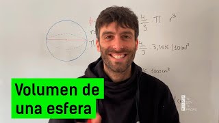 Volumen de una esfera Ejercicio Resuelto [upl. by Airoled]