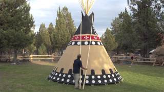 Using the Smoke Flaps on Your Tipi [upl. by Valentina424]