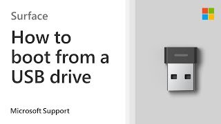 How to boot a Surface from a USB device  Microsoft [upl. by Aikan]