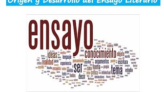 Origen y desarrollo del ensayo literario [upl. by Ion195]