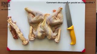 Comment découper un poulet en crapaudine [upl. by Pinkham62]