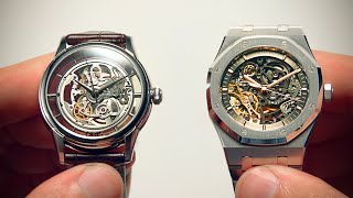 Can You Tell The Difference Cheap vs Expensive Skeleton Watches  Watchfinder amp Co [upl. by Ahsaenat]