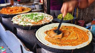 Anand Dosa Mumbai  Indias No1 Dosa Stall  Jini Dosa Recipe  Indian Street Food Recipe [upl. by Tupler]