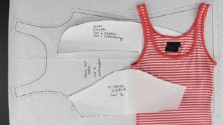 How to Create Patterns from Existing Clothing  Simple Tops [upl. by Haggai814]