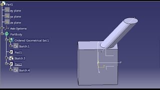 PAD COMMAND CATIA V5 [upl. by Adnorhs]