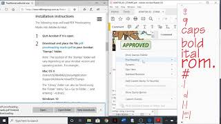 Installing PDF Proofreading Marks Acrobat Stamps on Windows [upl. by Kittie753]