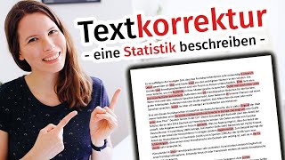 Eine Statistik beschreiben Textkorrektur Deutsch B2 C1 [upl. by Bayer]