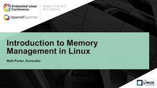 Introduction to Memory Management in Linux [upl. by Alastair]