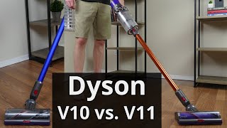 Dyson V10 vs V11 SidebySide Dyson Vacuum Comparison [upl. by Nahem]