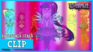 The Mane 7 Defeat Gloriosa  MLP Equestria Girls  Legend of Everfree HD [upl. by Zwiebel577]