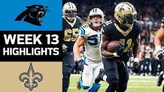 Panthers vs Saints  NFL Week 13 Game Highlights [upl. by Anaidiriv]